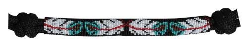Beaded Rope Halter, Colour: Black /Feather