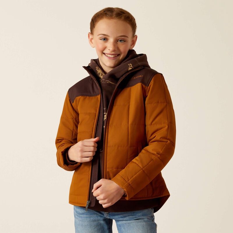Ariat Girls Crius Jacket- Chestnut/Chocolate