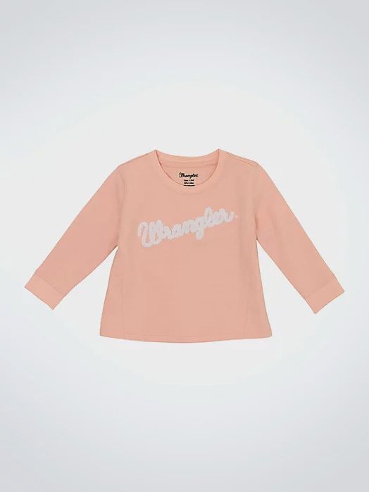 Wrangler Little Girl's Logo Crew Sweatshirt