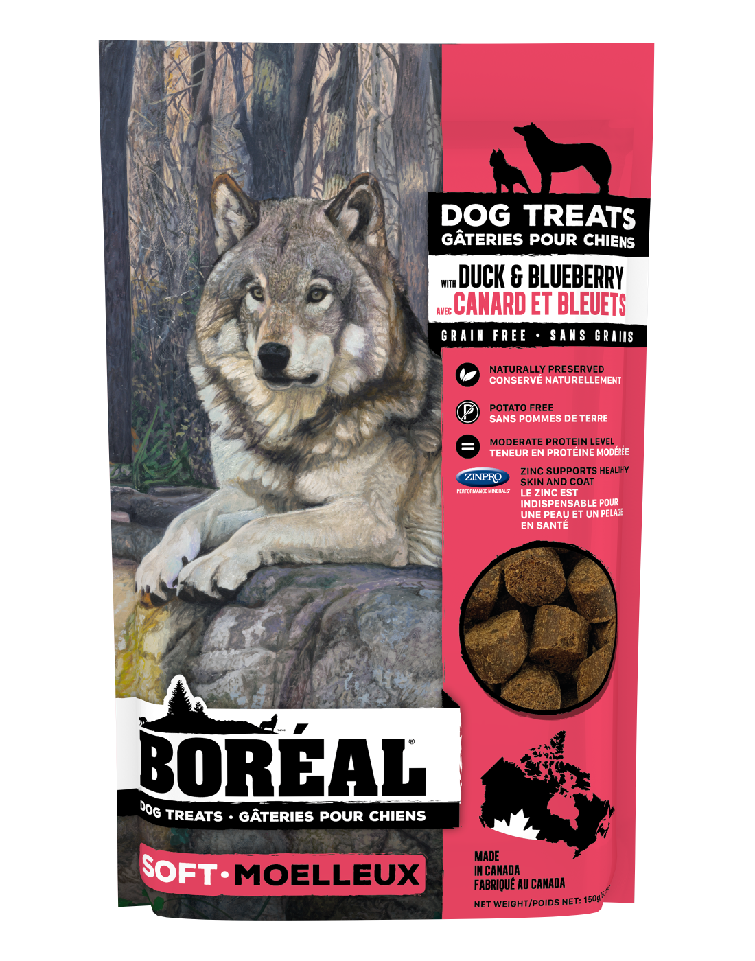 Boréal Dog Treats Duck &amp; Blueberry 150g