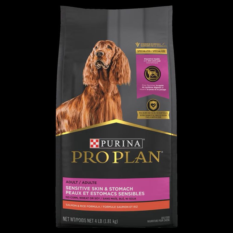 Purina  Pro Plan Sensitive Skin &amp; Stomach Salmon &amp; Rice Dog Food-30lb
