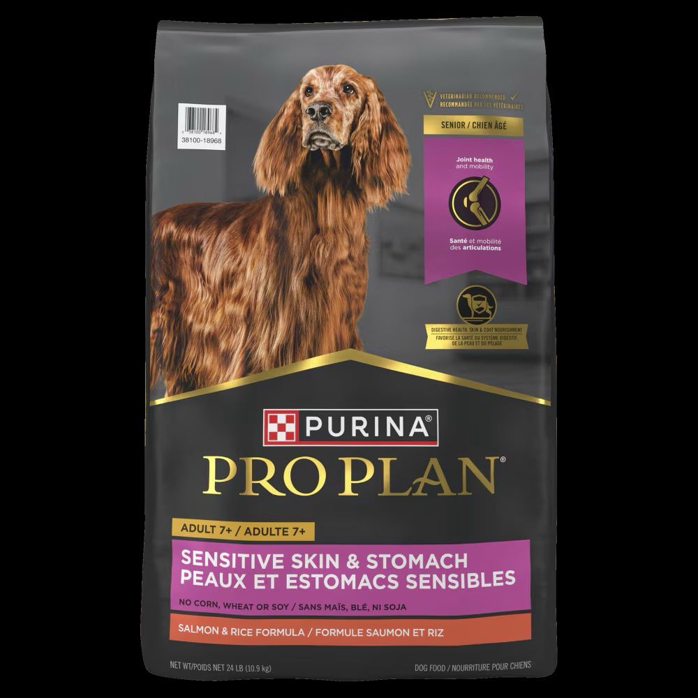 Purina Pro Plan  7+ Sensitive Skin &amp; Stomach Salmon &amp; Rice-24lb
