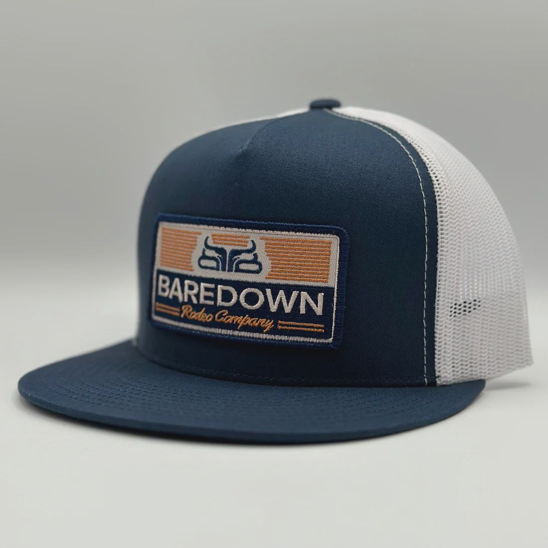 Baredown Tex- Navy &amp; White Flat