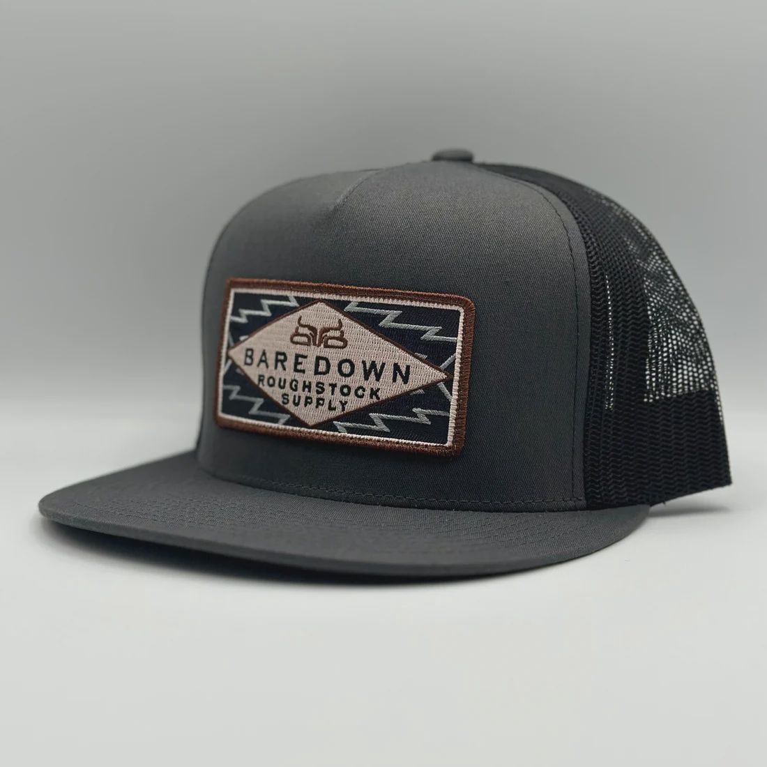 Baredown Roughstock- Charcoal &amp; Black Flat