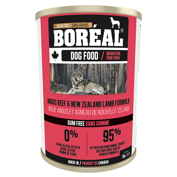 Boreal Canned Dog Food- Angus Beef &amp; New Zealand Lamb Formula- 369g