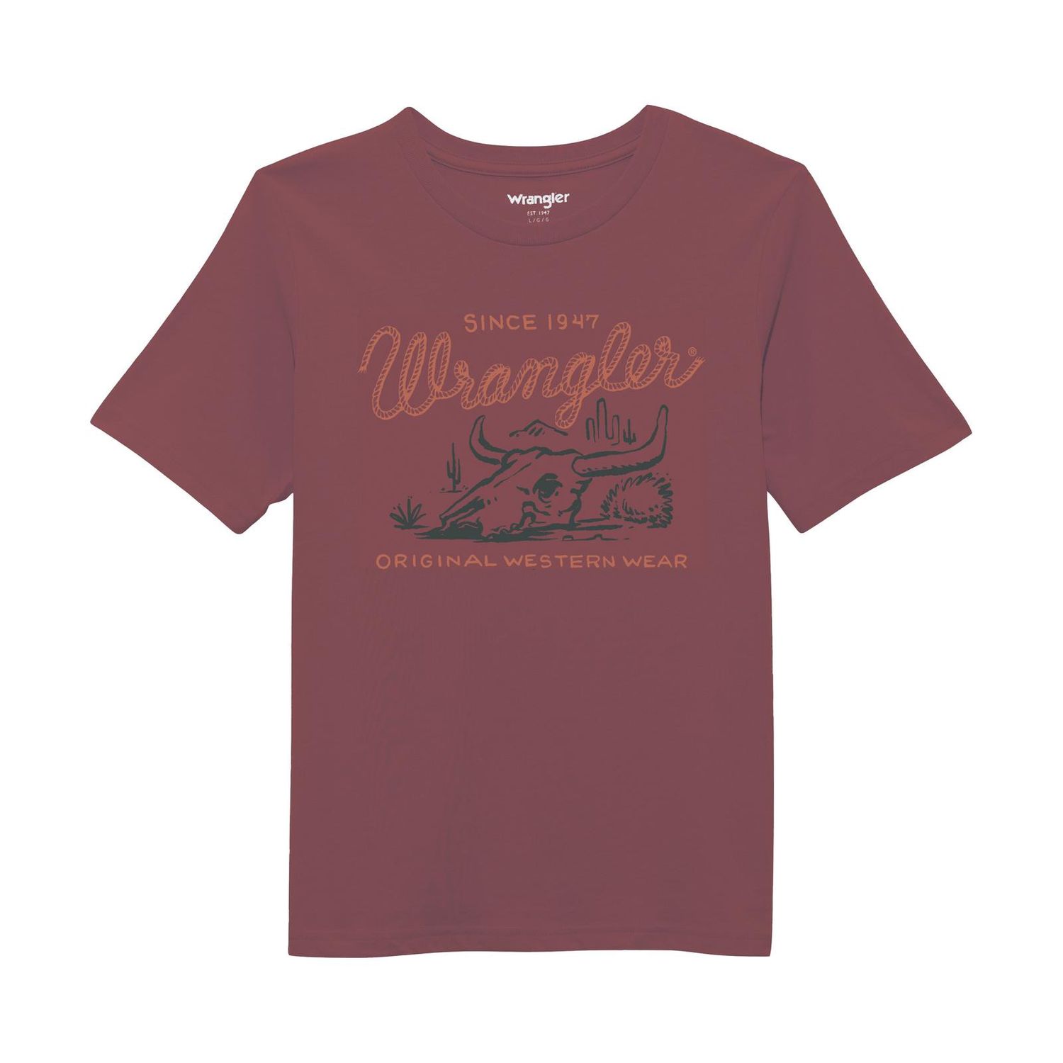 Wrangler® Boys Short Sleeve T-Shirt - Wild Ginger Heather