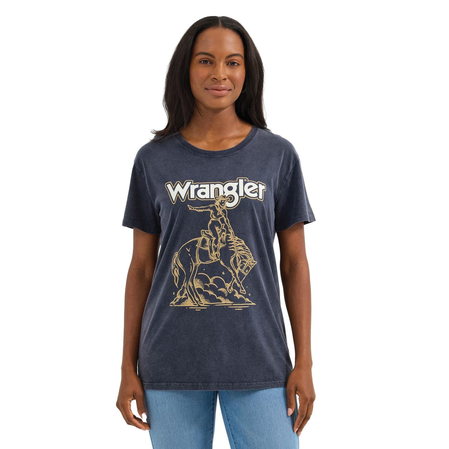 Wrangler Retro® Graphic Short Sleeve T-Shirt - Boyfriend Fit - Black Beauty