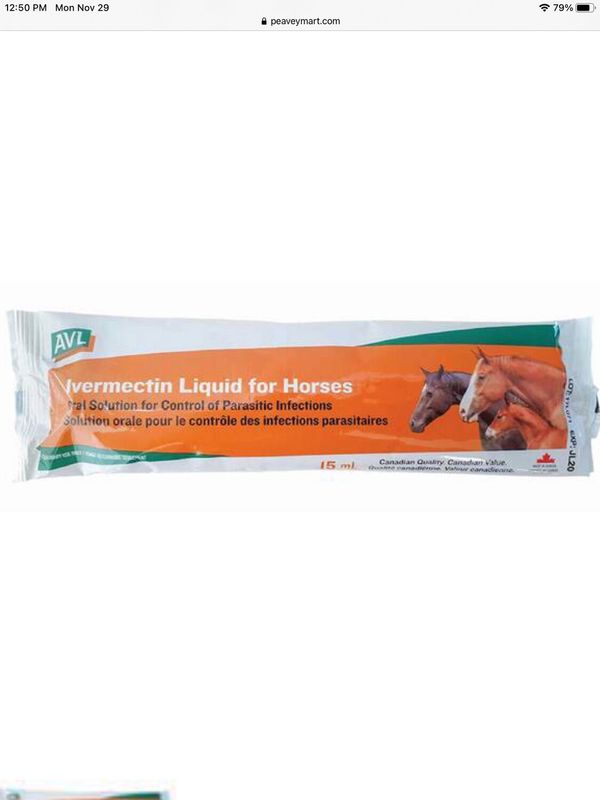 AVL Ivermectin Liquid For Horses- 15ml