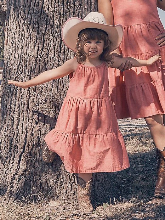 Girl&#39;s Tiered Tank Maxi Dress