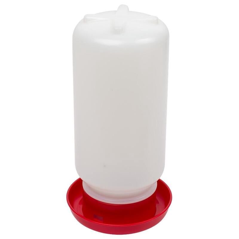 Quail/Chick Slim Drinker 1L Round RED