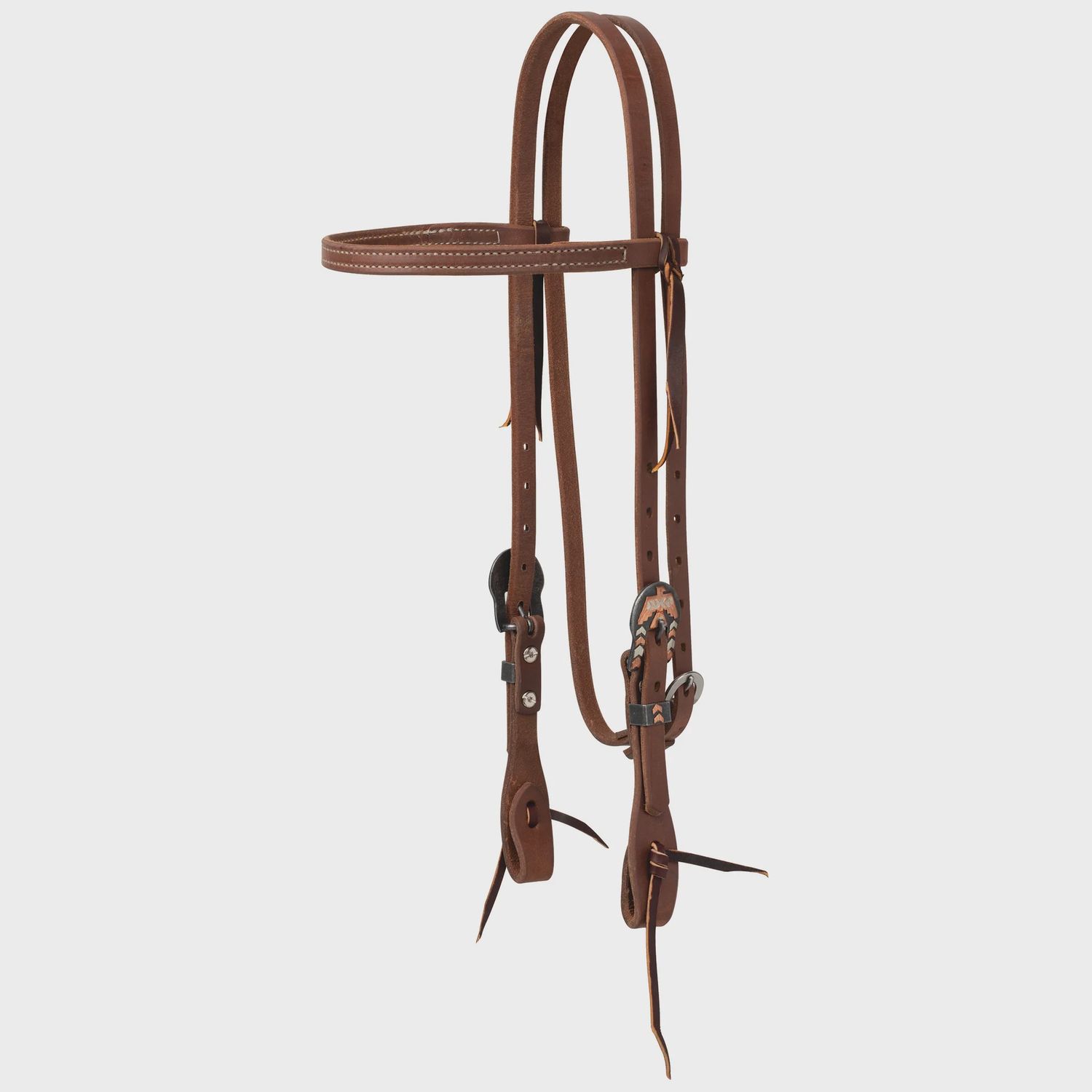 ProTack® Headstall with Designer Hardware Thunderbird Browband