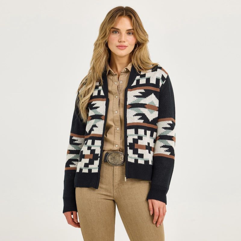 Wrangler Retro® Punchy Sweater Bomber - Black