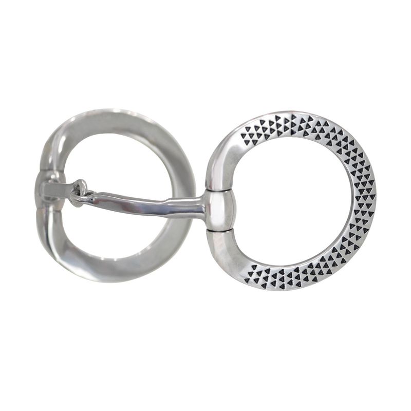 Black Rasp Eggbutt Snaffle Bit