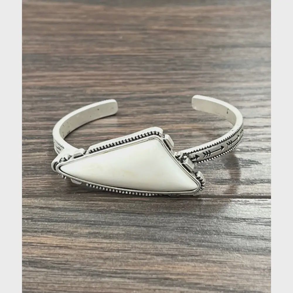 White Turquoise Cuff