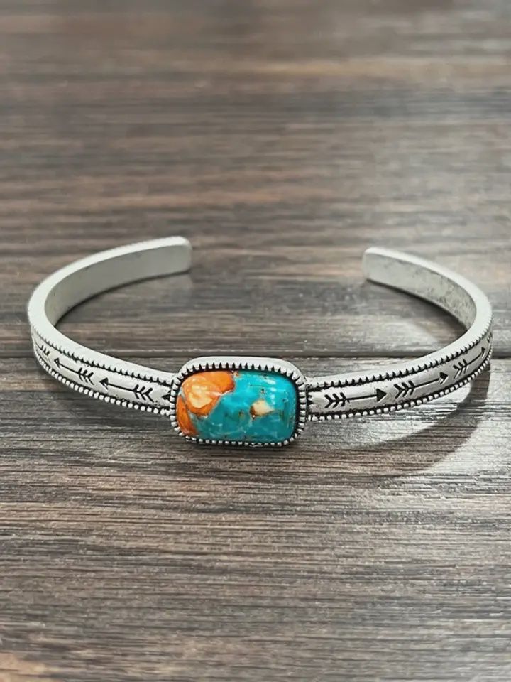 Gemstone Cuff Bracelet