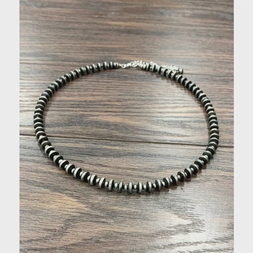 Handmade Rondelle Navajo Bead Necklace
