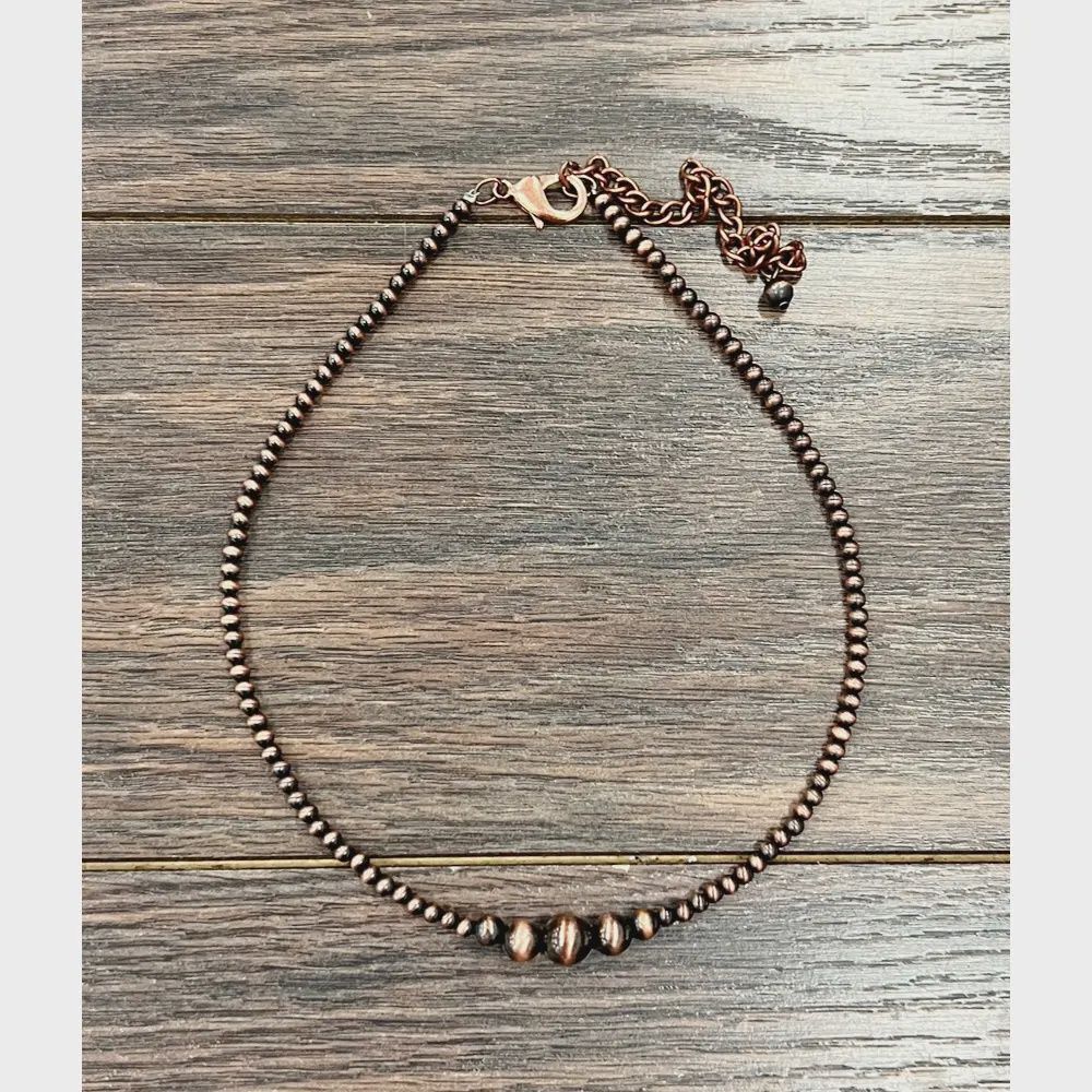 15&quot; Copper Navajo Necklace