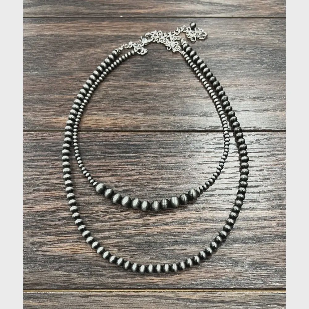 20&quot; 2-strand Navajo Bead Necklace