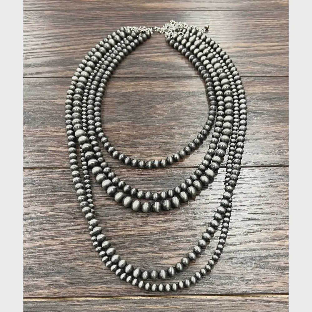 30&quot; 5-strand Navajo Necklace