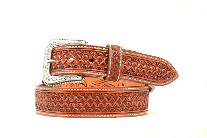 Nocona Hand Tooled Western Belt