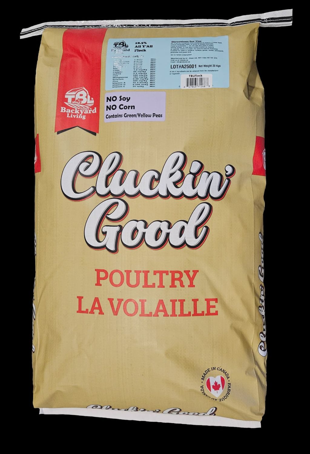 Cluckin Good 18.5% All Y&#39;All Flock- 20kg