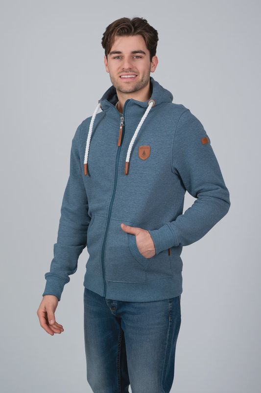 Wanakome Zeus Indigo Fade Full-Zip Hoodie