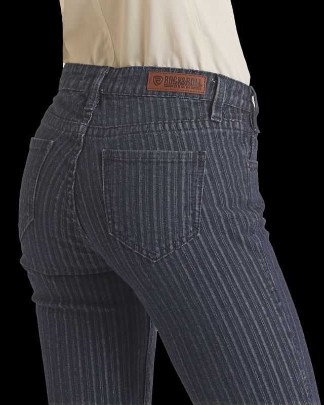 Rock&amp;Roll Ladies Jacquard Mid Rise Trouser