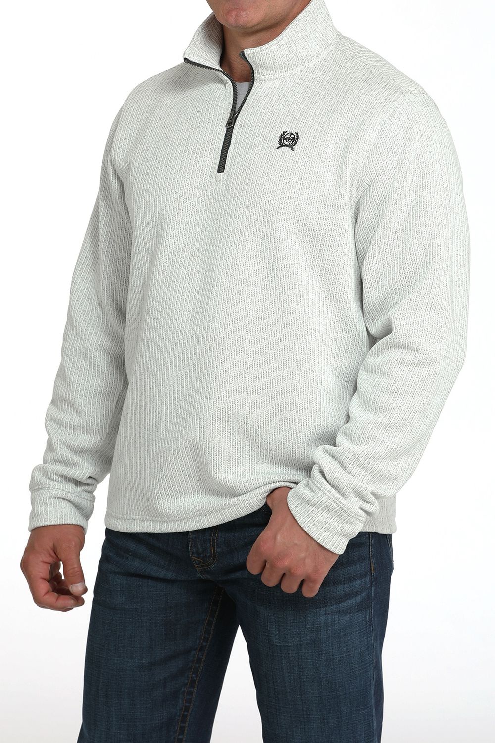 CINCH MENS 1/4 ZIP OW25 - GRY