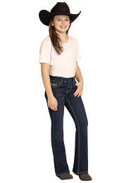 ROCK &amp; ROLL AZTEC EMB BOOTCUT JEANS