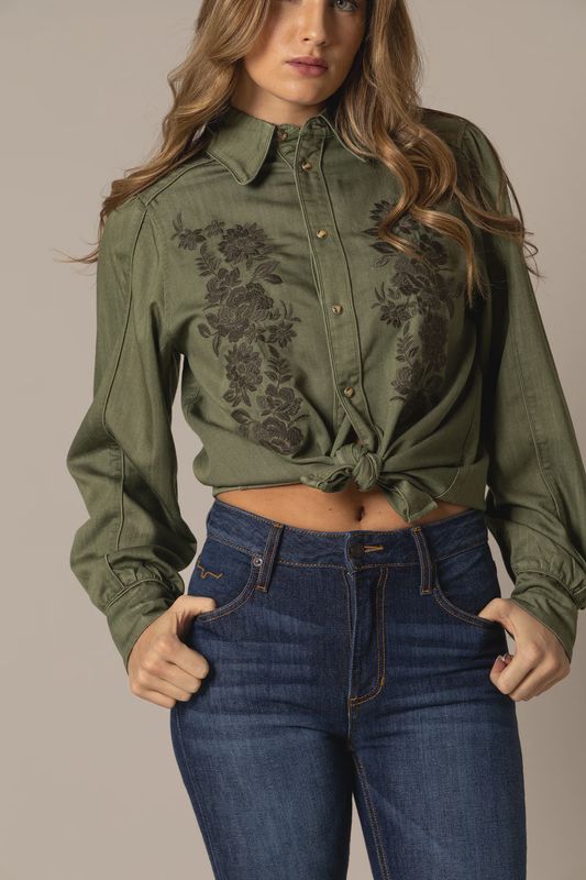 Kimes Mae Shirt- Olive