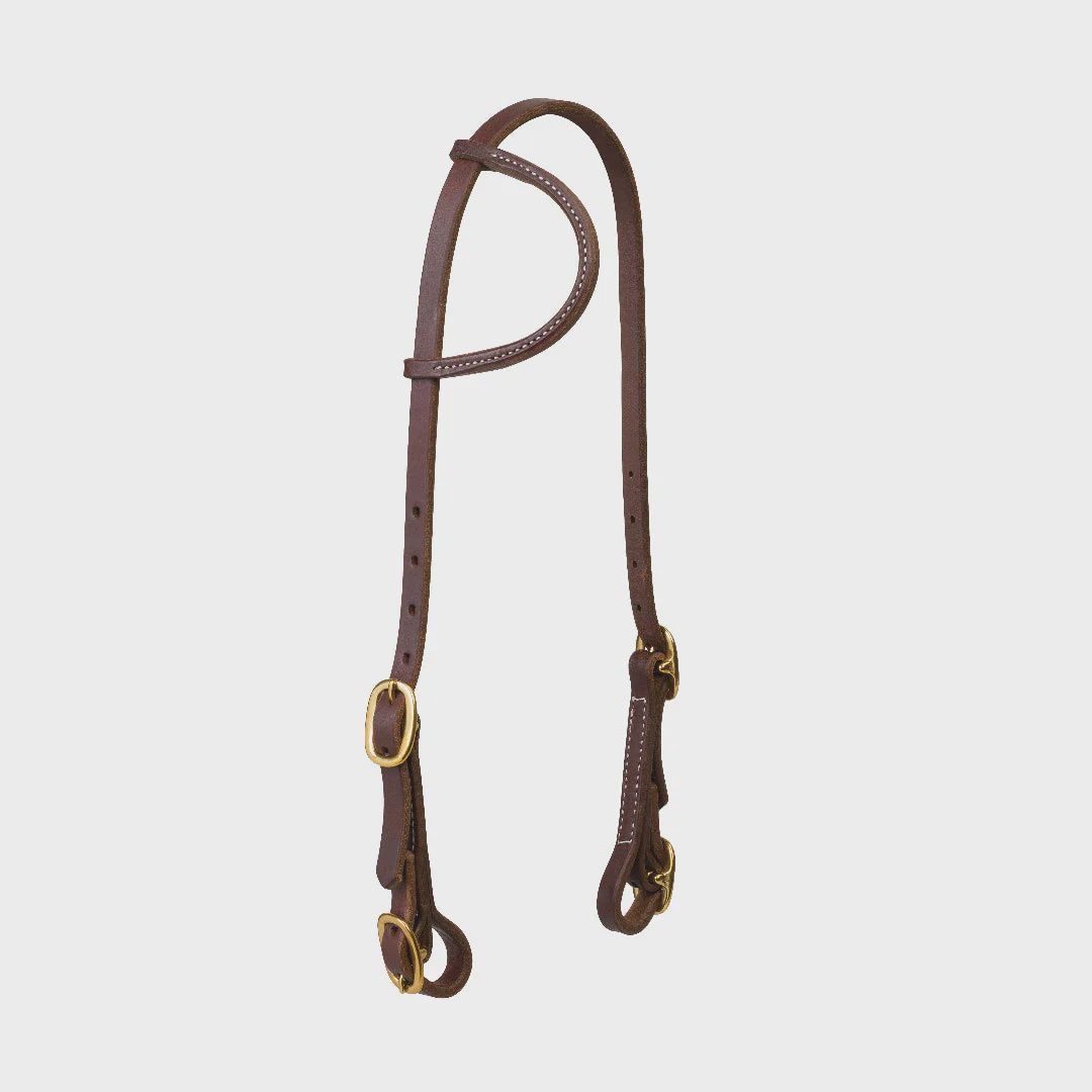 Weaver Working Tack Single-Ply Headstall with Buckle Ends