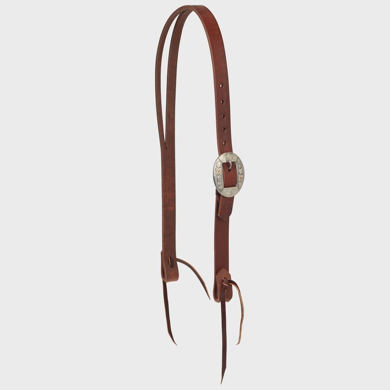 Weaver STS Ranch Signature Tack Harness Leather Split Ear Headstall, 1"