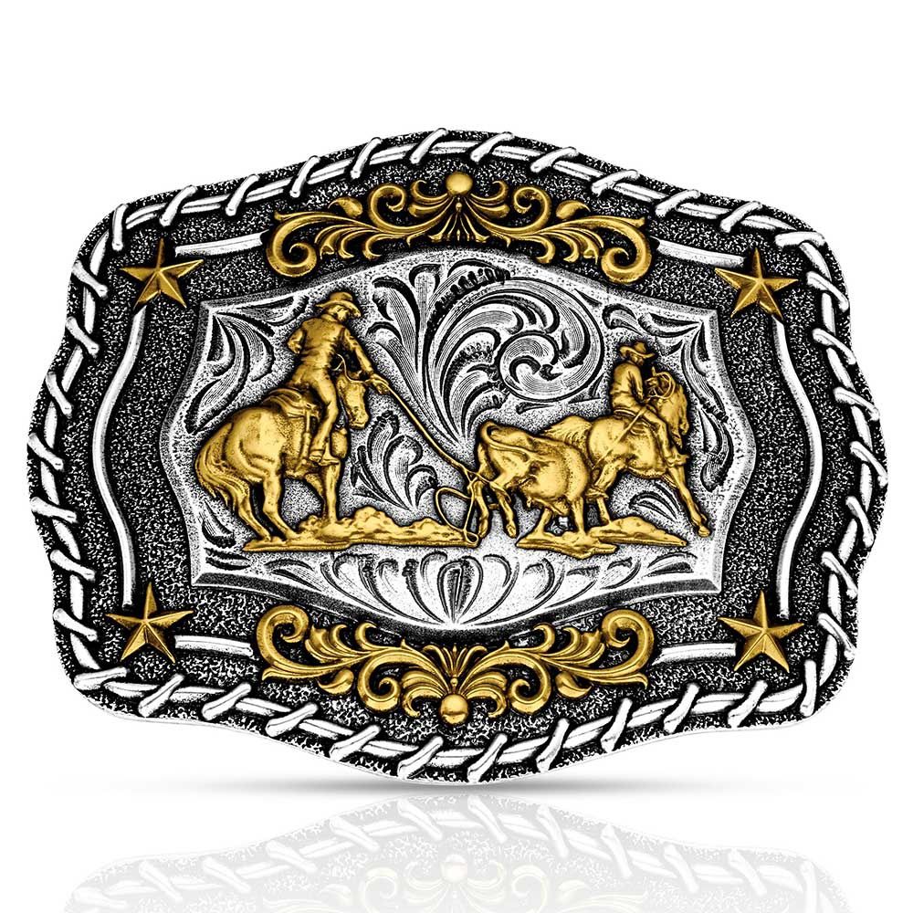 Montana Sliversmiths The Roundup Team Roper Buckle