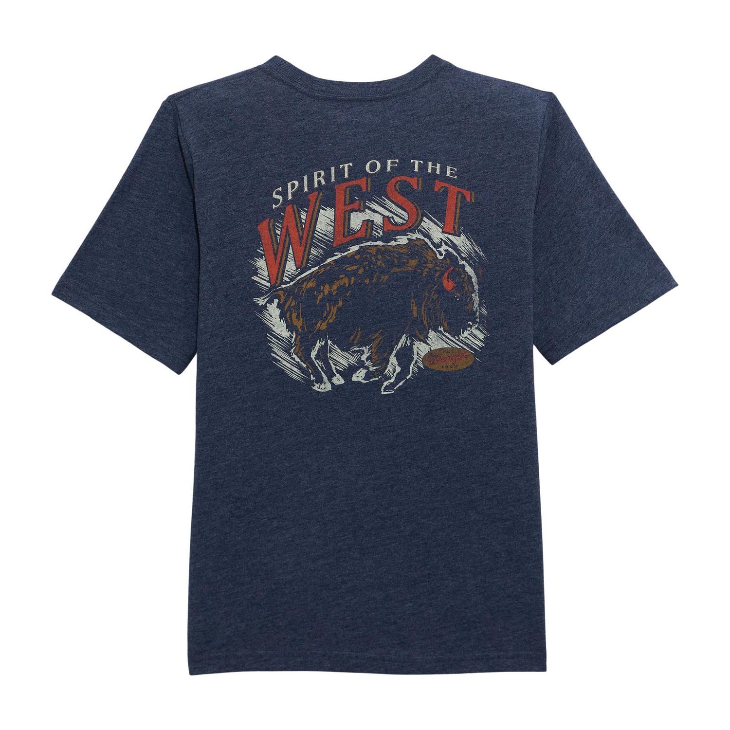 Wrangler® Boys Short Sleeve Graphic T-Shirt - Dress Blues Heather