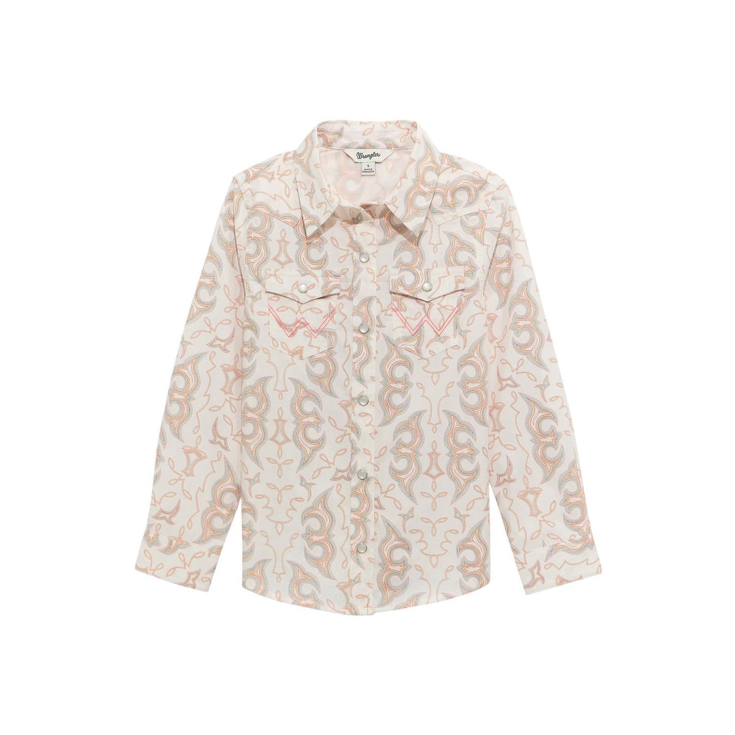 Girls Western Top - White