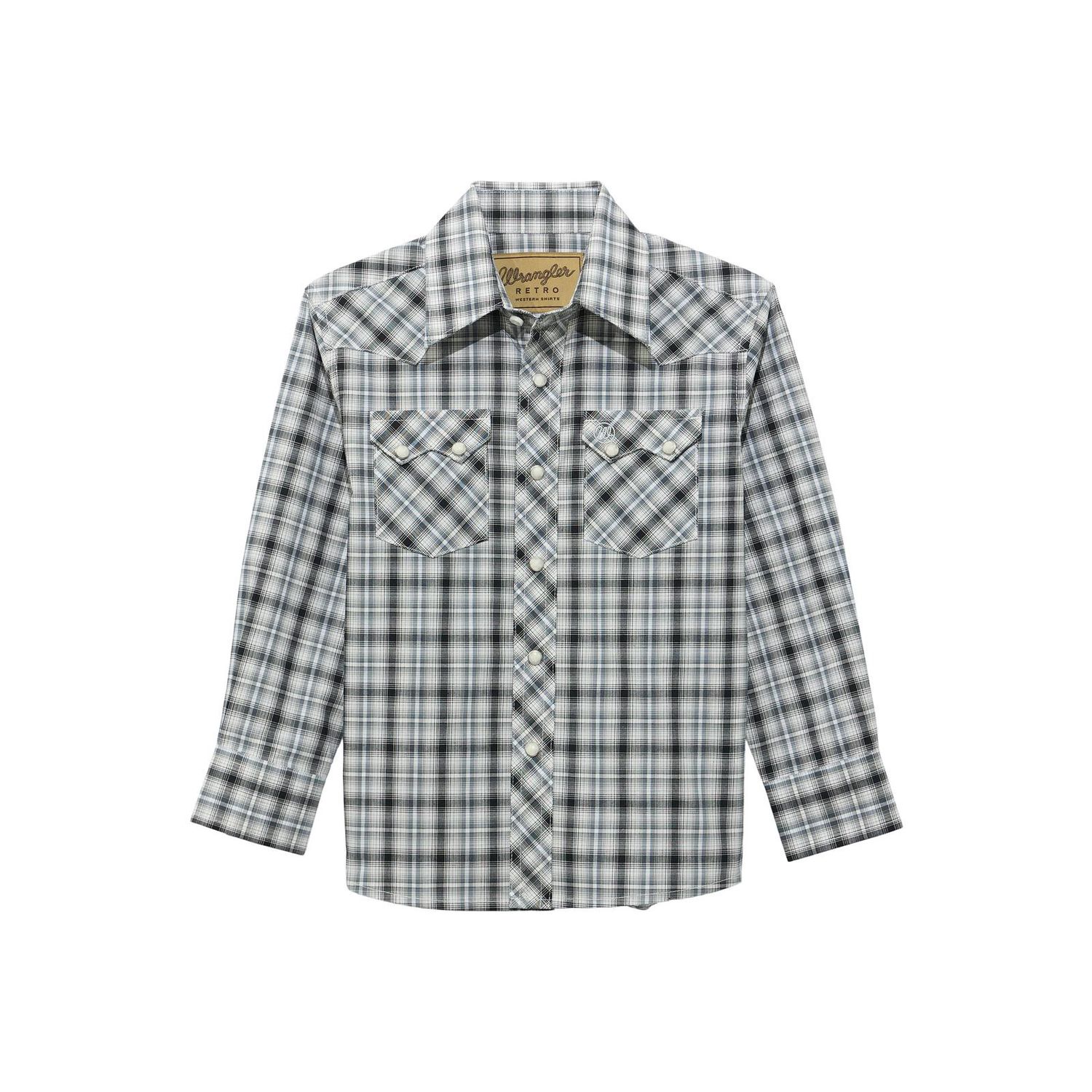 Boys Wrangler Retro® Long Sleeve Shirts - Black