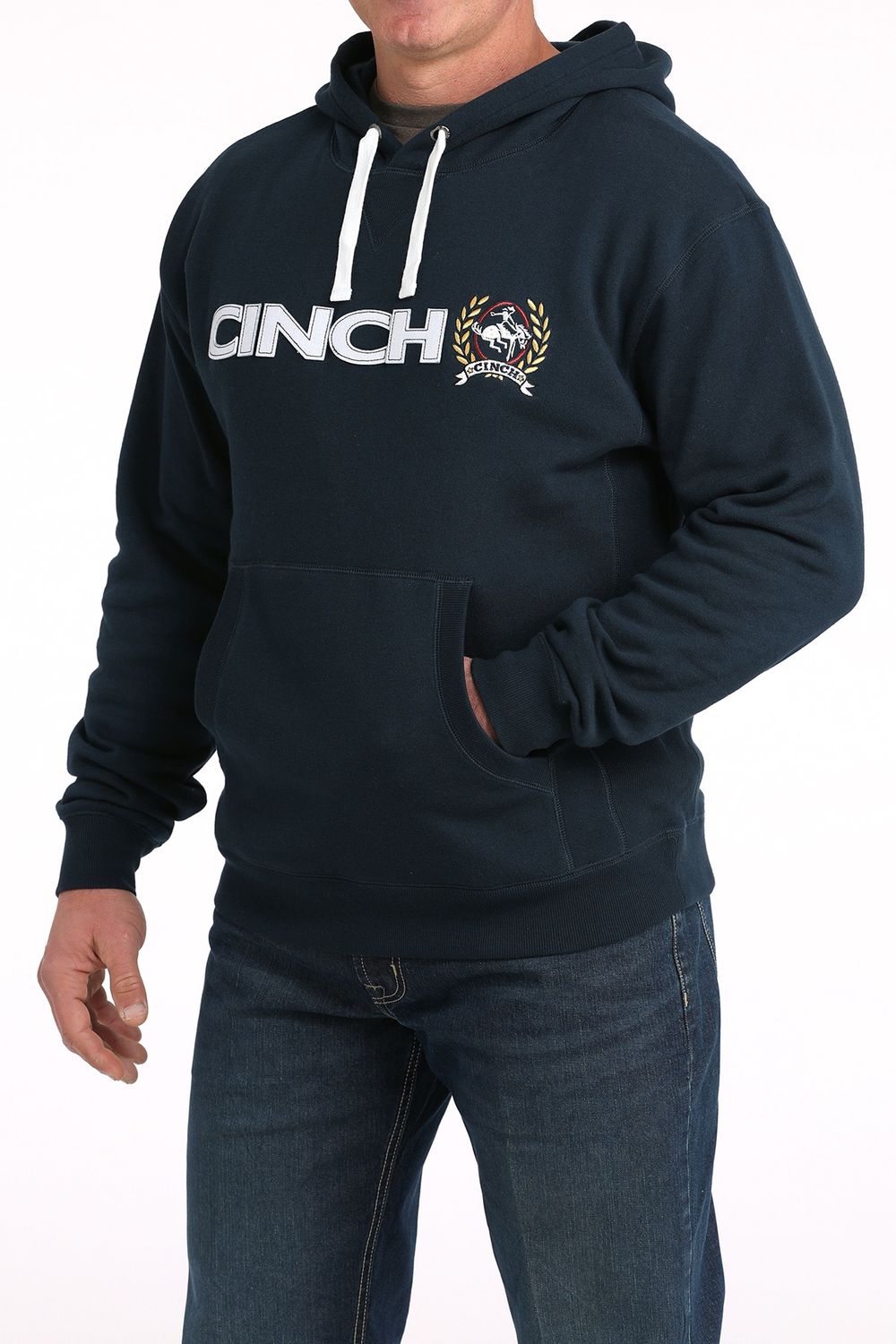 CINCH MENS PULLOVER HOODIE - NAV