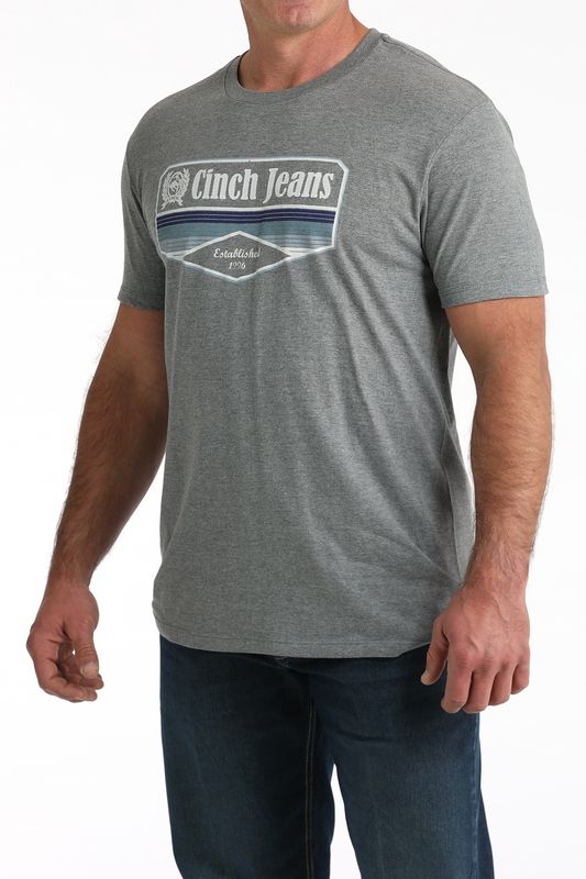 CINCH MENS S/S TEE -GRY