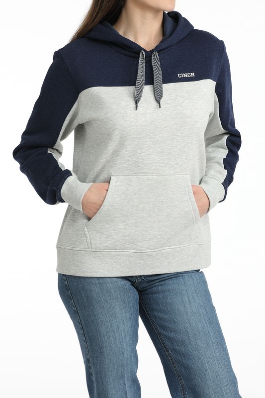 Cinch Women's Hoodie - Navy &amp; Grey