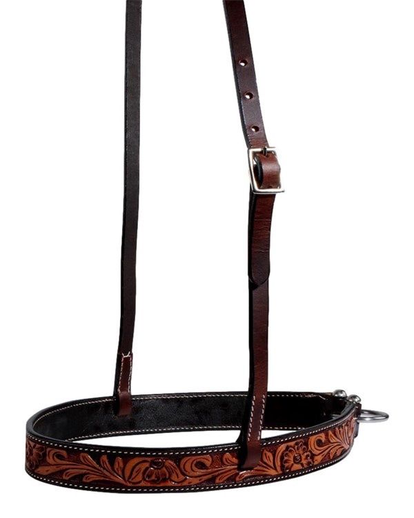 Professional's Choice Leather Prairie Flower Noseband