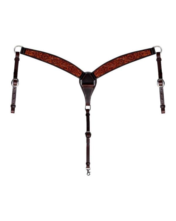 Professional's Choice Leather Prairie Flower Breast Collar