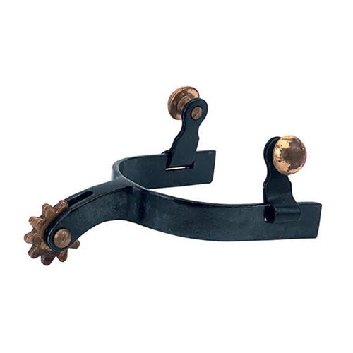 Weaver Youth Black Spurs, 1 3/8’’ Shank, 1’’Band