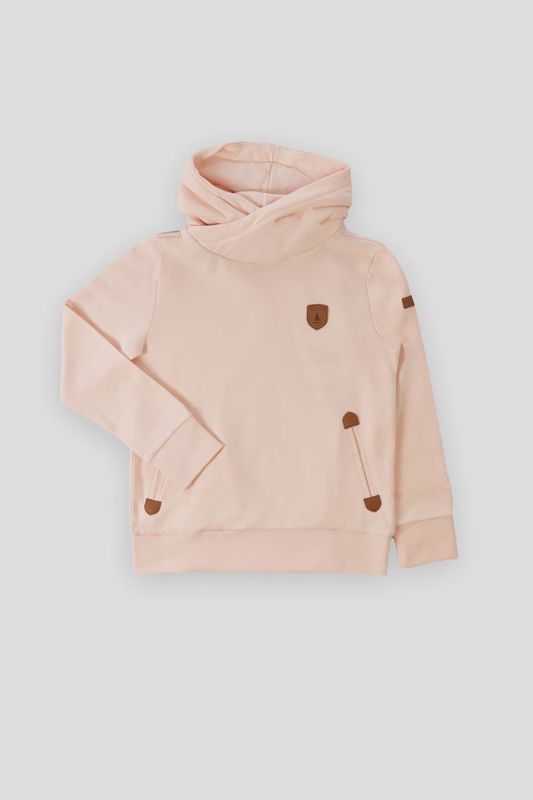 Wanakome Kids Neck Wrap Hoodie - Dusty Pink