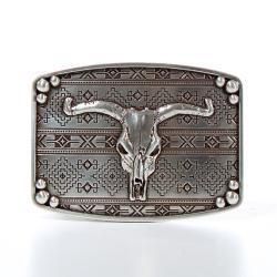 Nocona Bull Skull Buckle
