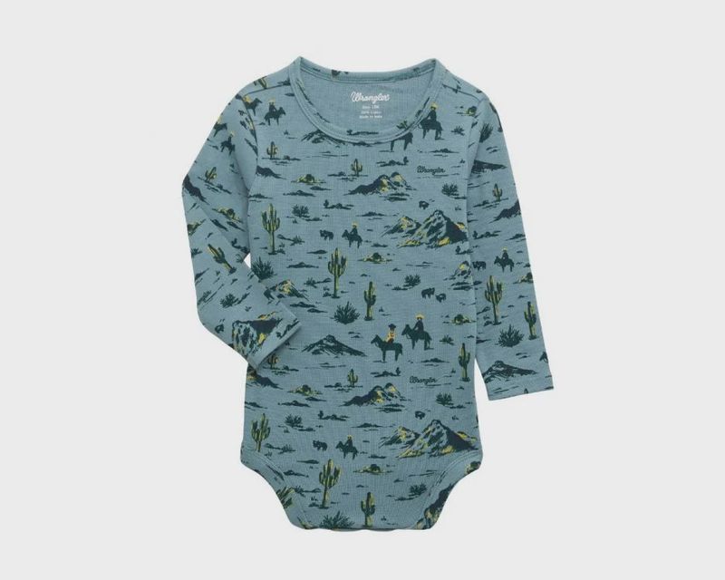 Wrangler Baby Boy Cactus Bodysuit