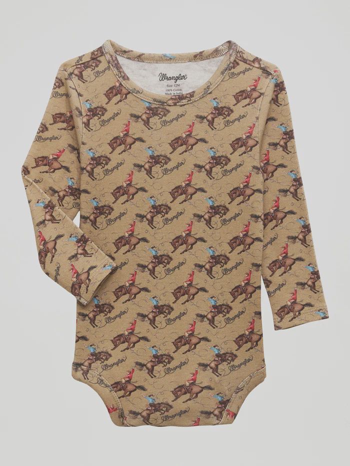 Wrangler Baby Boy Bucking Horse Bodysuit