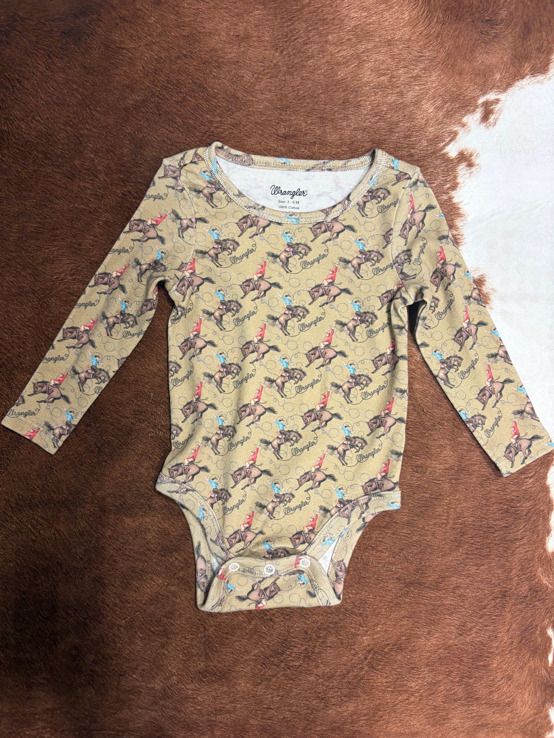 Wrangler Baby Boy Bucking Horse Bodysuit
