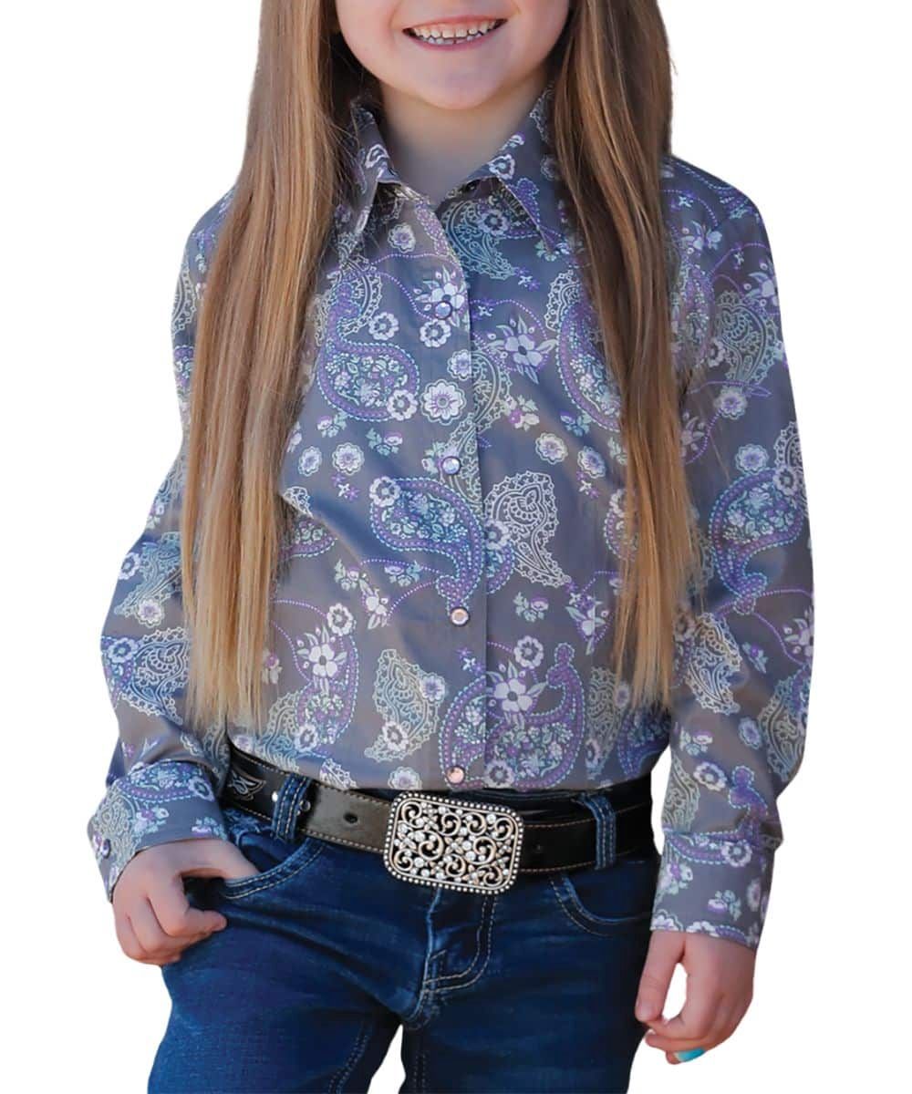 Cruel Girls Snap L/S Floral Paisley