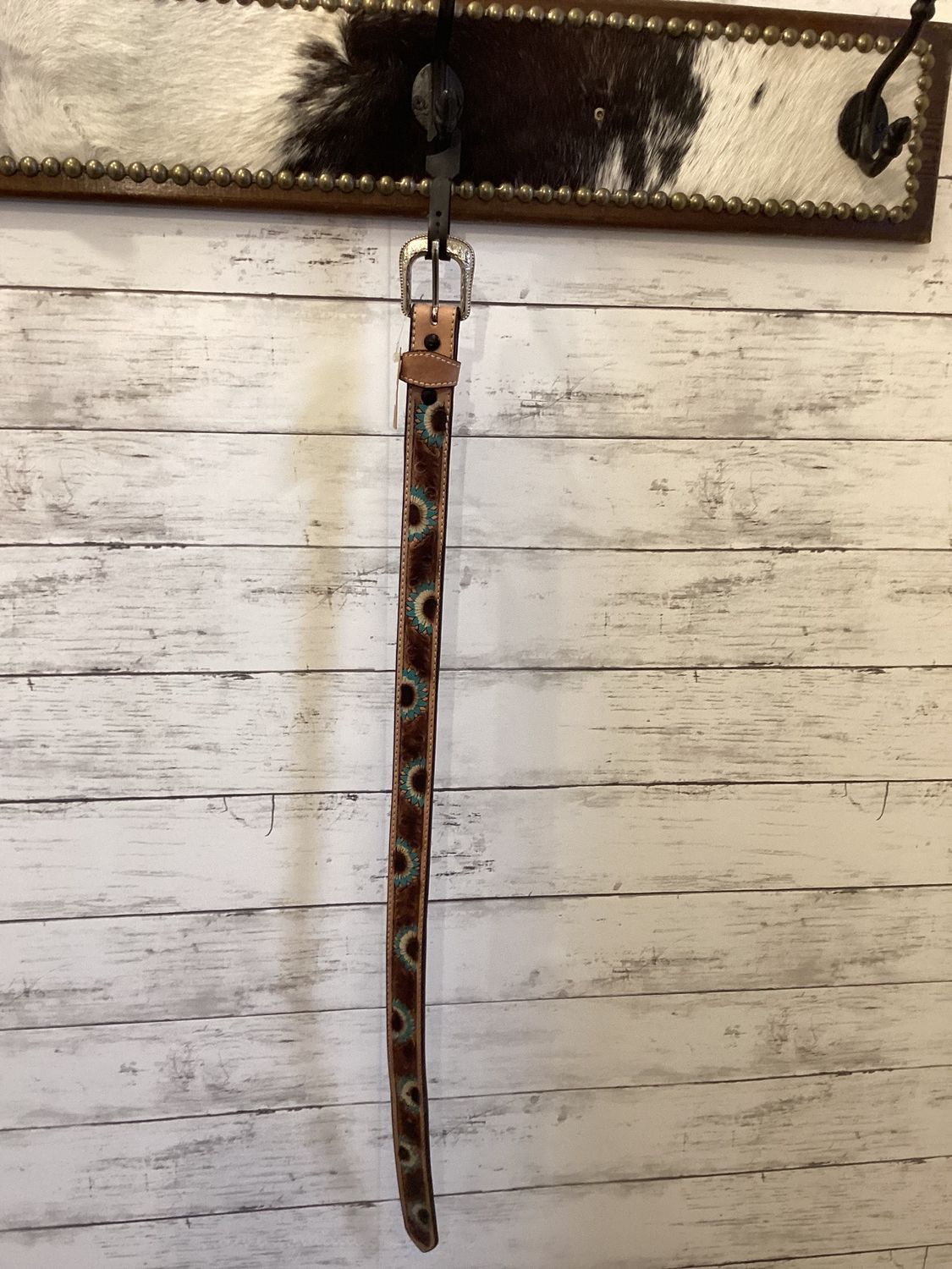 Girls Sunflower Belt Blue