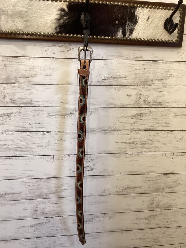 Girls Sunflower Belt Blue